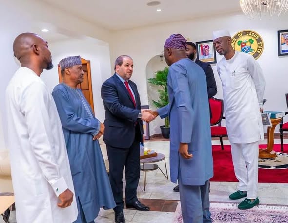 Lagos State officials greeting the Reportage Group delegation