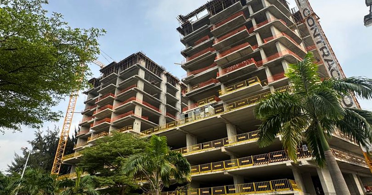 Verified construction activity at a residential development in Lagos